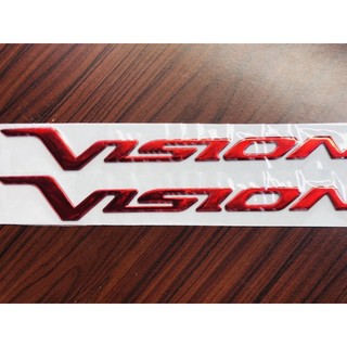 Chữ Vision 2013 Đỏ Xi Loại 2