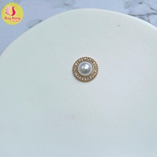 Set 5c Charm đính đá mạ kim dùng làm phu kiện tóc, cài áo, phụ kiện may mặc, kẹ tóc