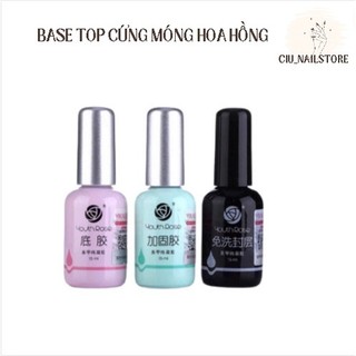Base top cứng móng hoa hồng , sơn liên kết móng 15ml