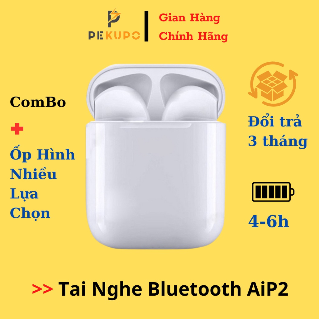 Tai nghe Bluetooth AlP2 Không Dây Full Chức Năng Pin Trâu 4-6h, Định Vị, Đổi Tên, Chính Hãng PEKUPO