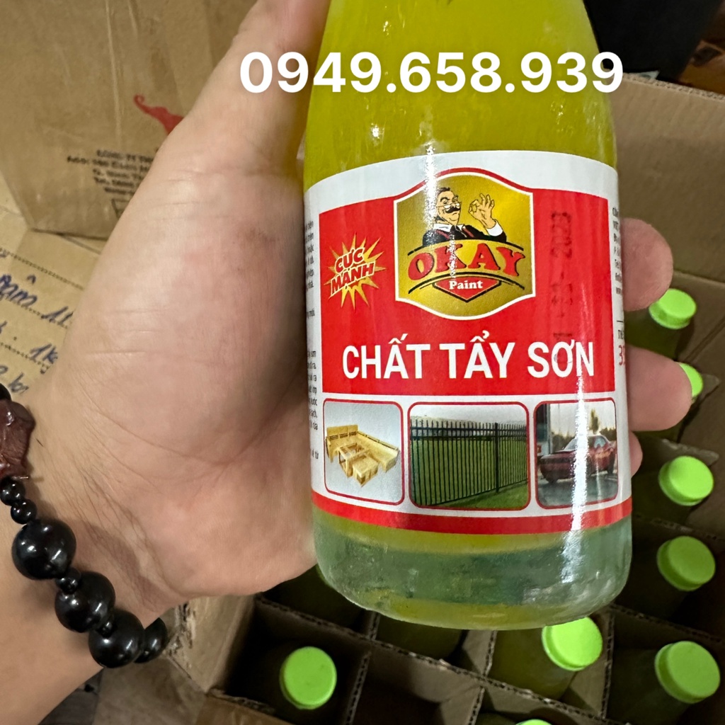 Tẩy sơn chai trên bề mặt kim loại - Okay cực mạnh