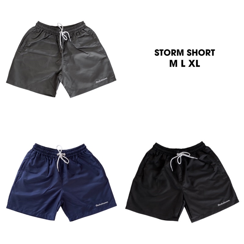 Quần Short Thelastseven Unisex Nam Nữ Vải Dù Có Khoá Zip - Năng Động - Tháng Mát - Mỏng Nhẹ