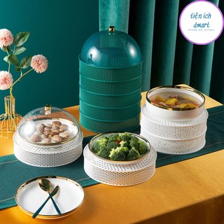 lồng bàn đa năng kami tránh ruồi muỗi, lồng bàn 5 tầng 3 in 1