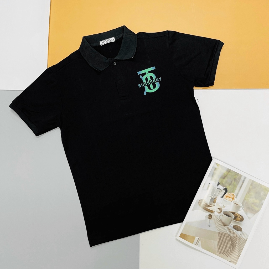 Áo Thun Nam Cao Cấp Cổ Bẻ Tay Ngắn 2 Màu Sang Trọng Phong Cách Hàn Quốc NEW UNISEX