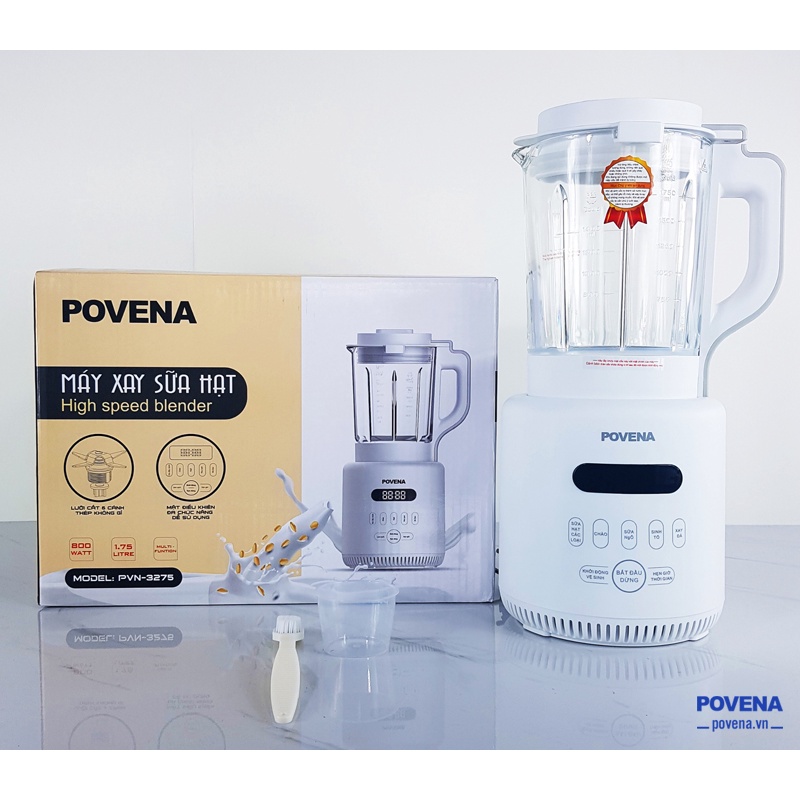 MÁY XAY SỮA HẠT POVENA PVN-3275 (800W) DUNG TÍCH 1.75L