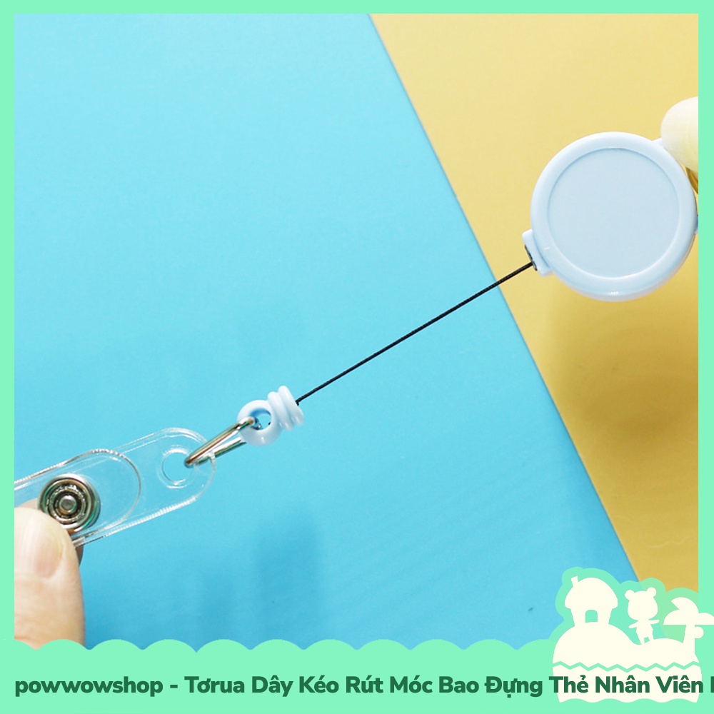 [Sẵn VN - Hỏa Tốc] Tơrua Dây Kéo Rút Móc Bao Đựng Thẻ Nhân Viên Phong Cách Tối Giản Tinh Tế Nhiều Màu Sắc Color