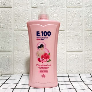 Sữa Tắm dưỡng trắng da E100 Silky 800ml