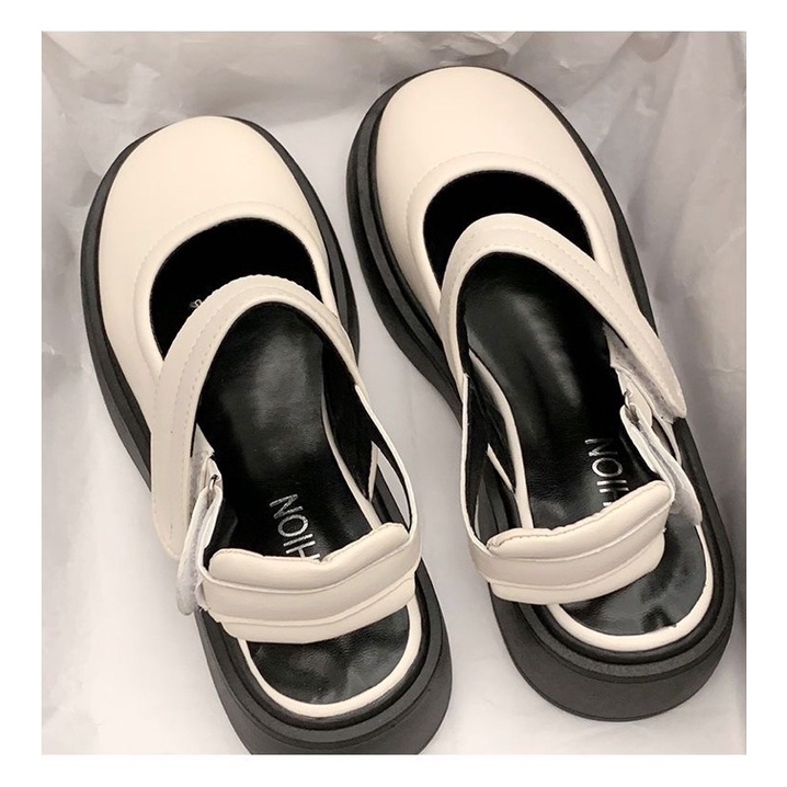 Giày Oxford Baby Vintage Hở Gót Siêu Tiện Lợi