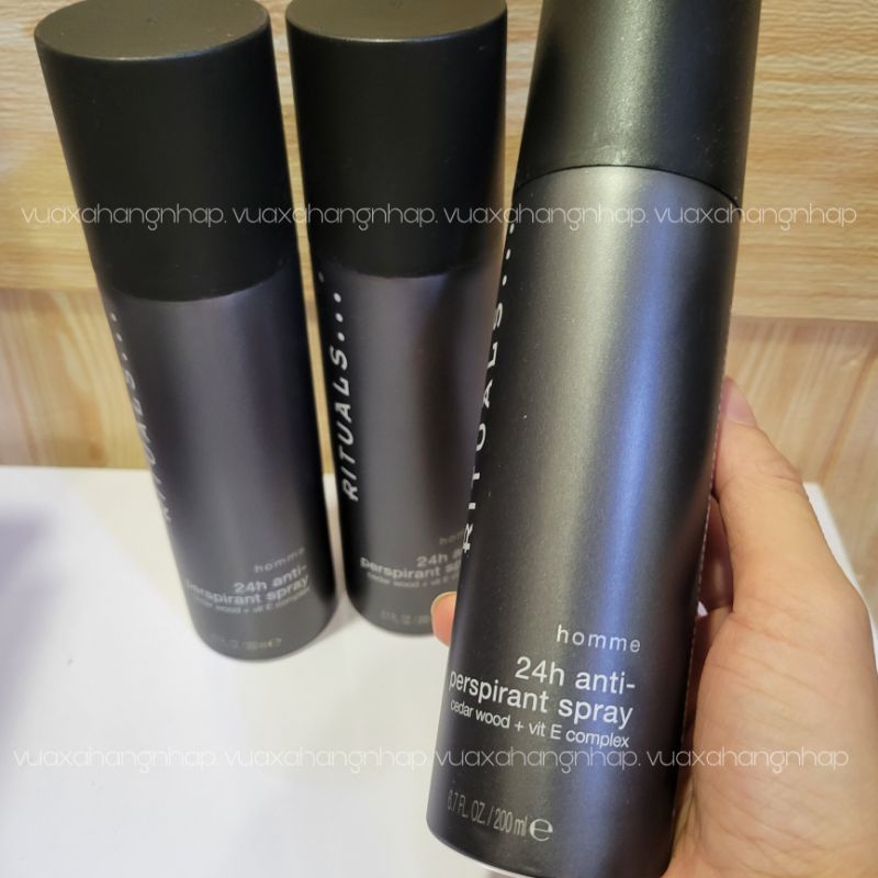 Chai xịt khử mùi và thơm body Nam samurai từ rituals