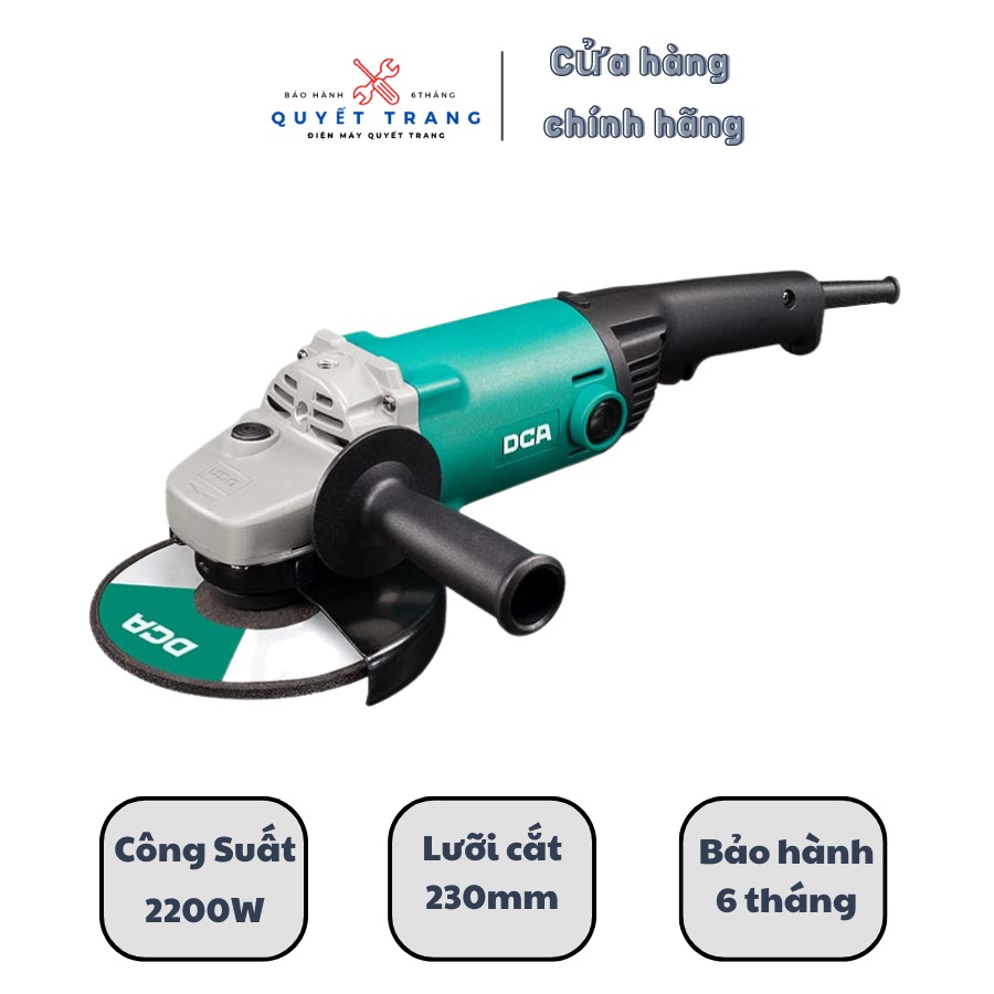 Máy Mài Góc Máy Cắt Cầm Tay DCA ASM230A Công Suất 2200W Lưỡi cắt 230mm Bảo Hành 6 tháng