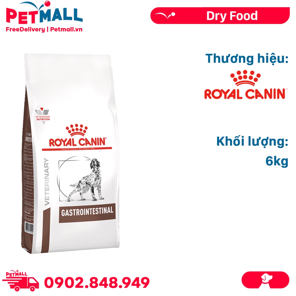 Thức ăn chó Royal Canin Gastrointestinal 6kg - Hỗ trợ tiêu hoá Petmall