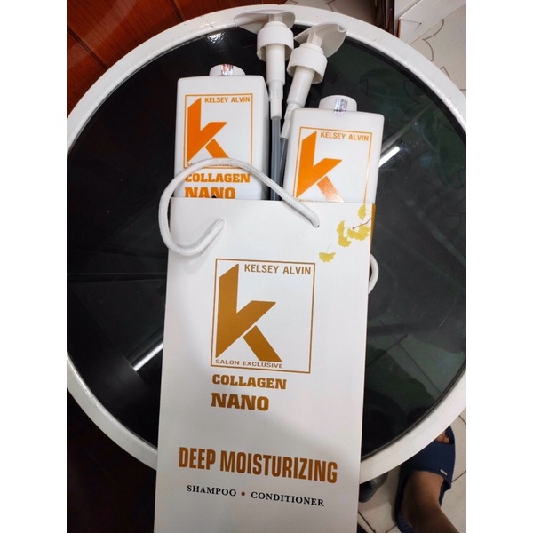 Dầu gội xả kelsey collagen nano phục hồi tóc hương thơm nước hoa 1000ml