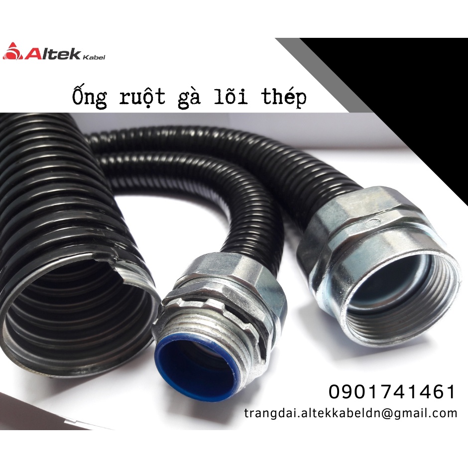 Ống ruột gà lõi thép bọc nhựa luồn dây điện sẵn hàng tại Hồ Chí Minh, Đà Nẵng, Hà Nội