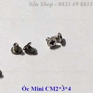 Combo 10 ốc mini CM 2*3*4 màu trắng / đen
