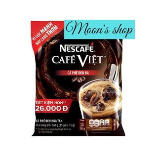 Cà phê đen đá hòa tan Nescafe cà phê Việt bịch 35 gói
