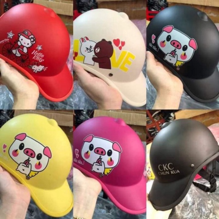 Mũ bảo hiểm lưỡi trai nữ