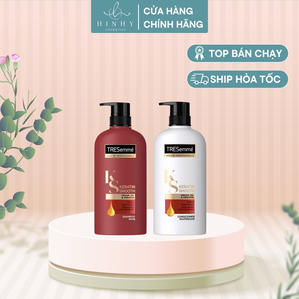 Bộ Gội Xả Tresemme Keratin Smooth Molecular Keratin Complex 400ml