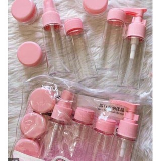 Bộ chiết mỹ phẩm nhiều món nhỏ gọn ,tiện lợi, chia nhỏ mỹ phẩm mang đi du lịch khóa zip an toàn