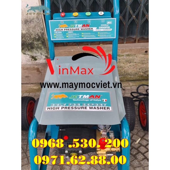 Máy rửa xe cao áp 4kw Jetman JM4000 được sản xuất trên công nghệ hiện đại của Italy