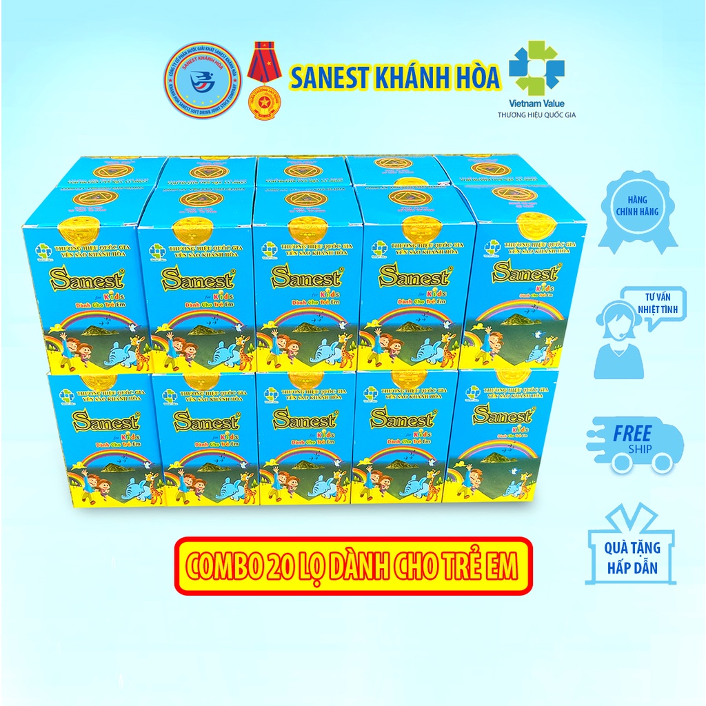 Nước Yến sào Khánh Hòa Sanest Trẻ Em - Lọ 62ml
