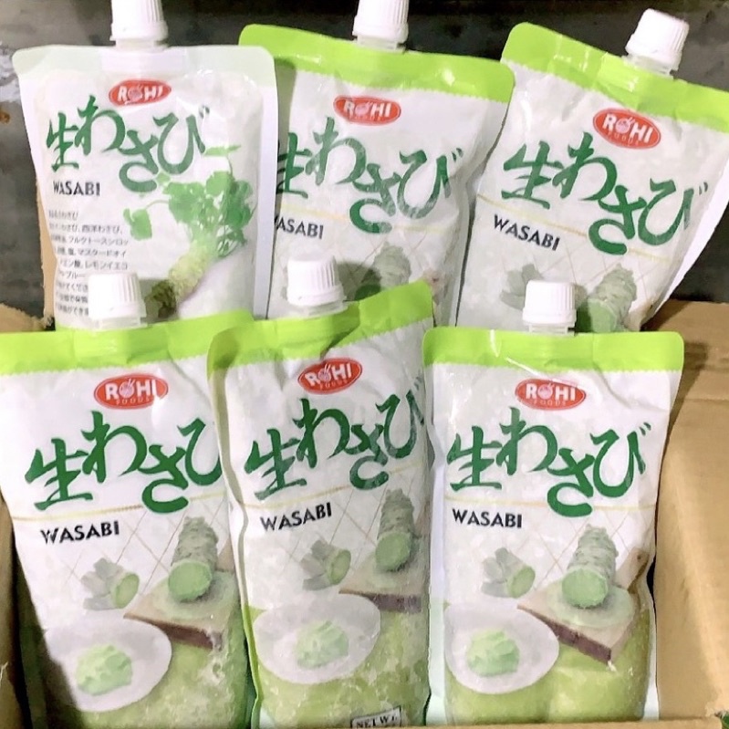 Mù tạt tươi Nhật Bản, hàng chuẩn. Túi 750g-Dạng Tuýp, chiết lẻ 50g/hộp