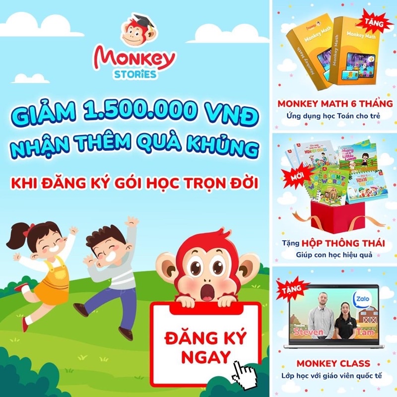 Thẻ học Monkey Junior / Monkey stories / Monkey Math / VMonkey | Shopee ...