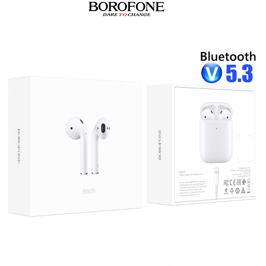 Tai nghe không dây BOROFONE BW25 Bluetooth 5.3 có Micro thích hợp cho các loại smartphone