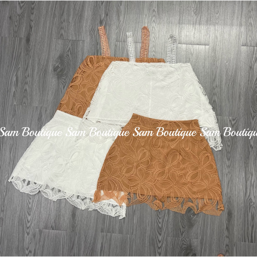 Set Hai Dây Phối Hoa Ren Cao Cấp S01