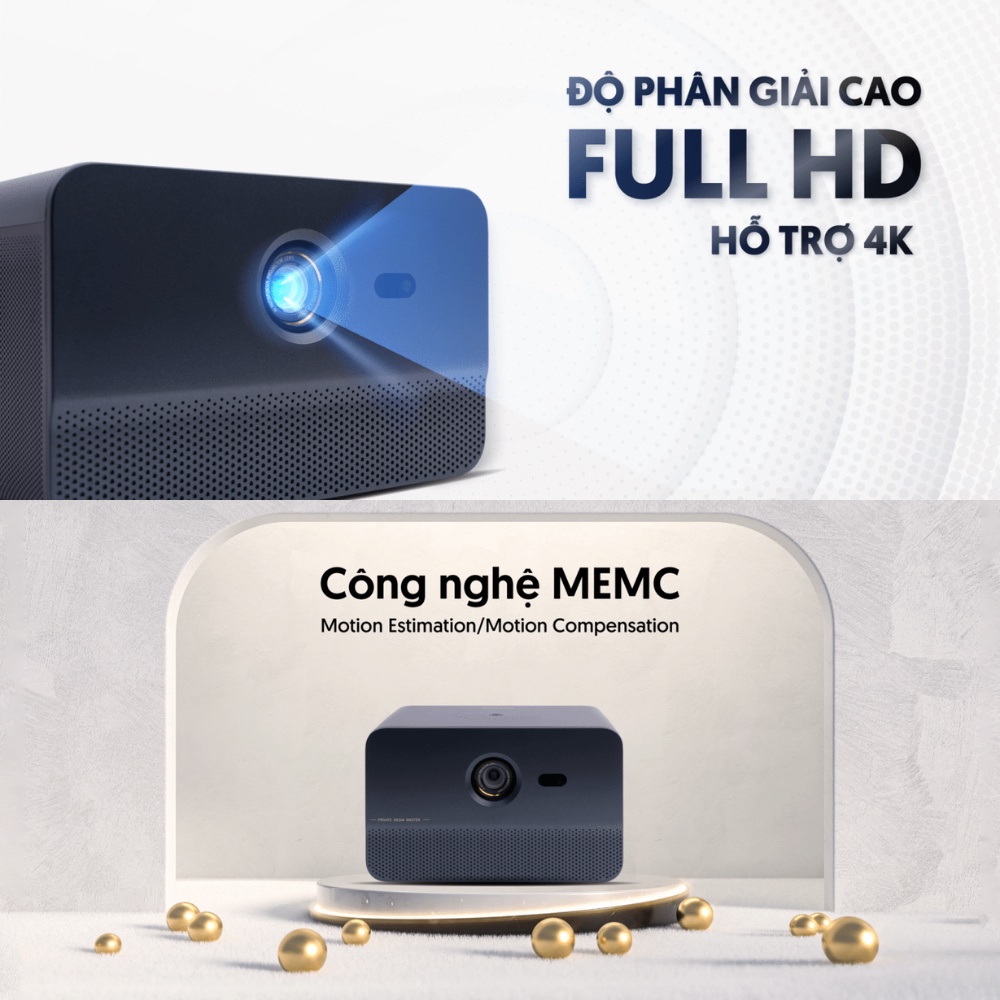 Máy Chiếu Mini Beecube Harmony - Độ Sáng Cực Cao, Cực Nét - Full Kết Nối