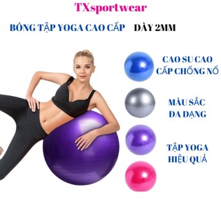 Bóng tập GymnYoga chống nổ cao cấp (65cm - Dày 2mm) an toàn