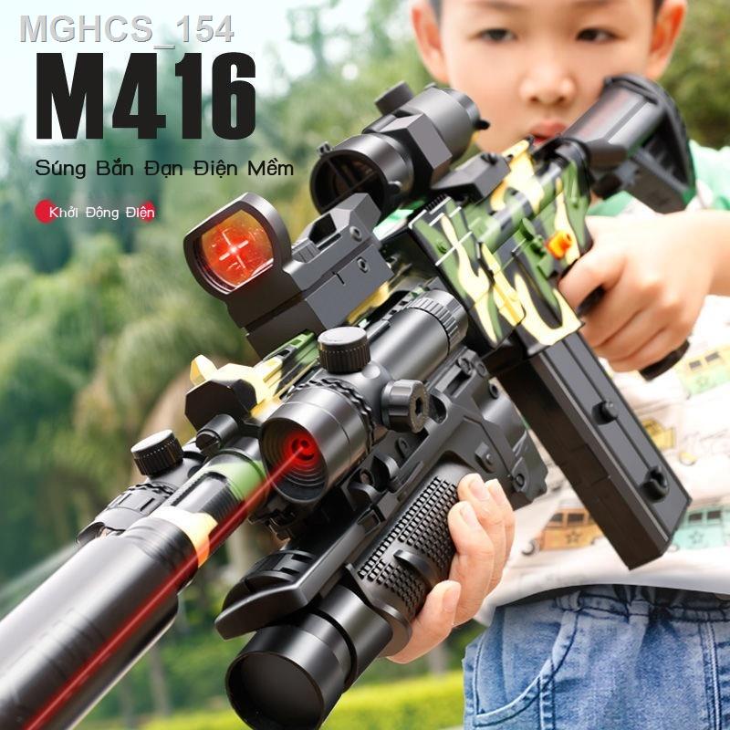 ☜ (Giá Hủy Diệt)✔Trang bị đầy đủ súng trường tấn công m416 súng bắn đạn mềm bé trai súng đồ chơi trẻ em ăn gà tặng 98k x