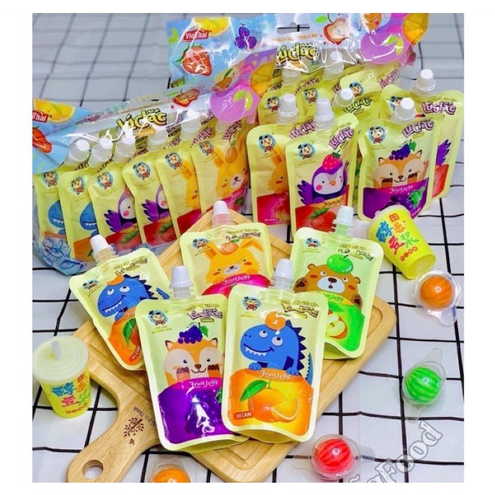 Thạch lúc lắc, thơm ngon, giàu dinh dưỡng, bổ sung vitamin, nhiều vị trái cây hấp dẫn
