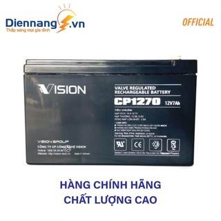 Ắc quy vision cp1270 , ắc quy cho ups, thiết bị viễn thông, thiết bị mạng .v.v..