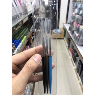 Bộ bút cọ dâu 3 cây - bộ bút vẽ cọ nét 3 cây