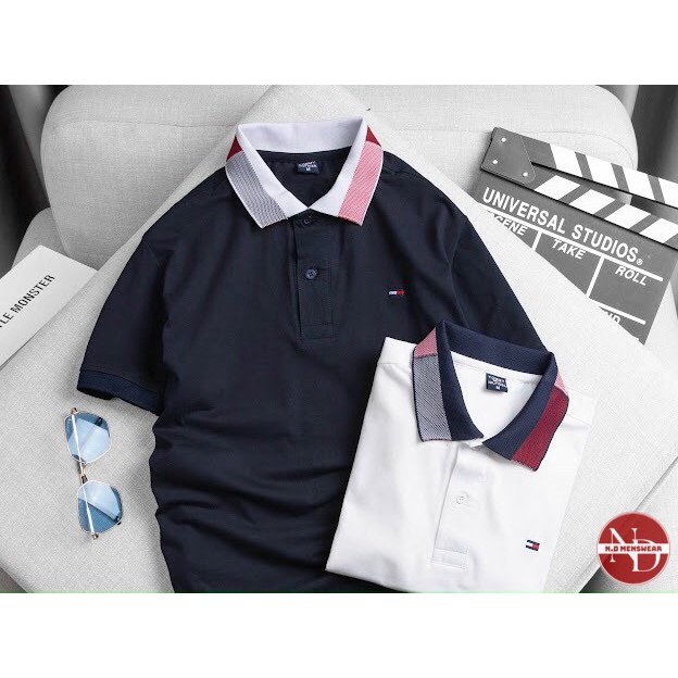 ÁO THUN NAM CÁ SẤU CỔ BẺ TOMY - N.D MENSWEAR