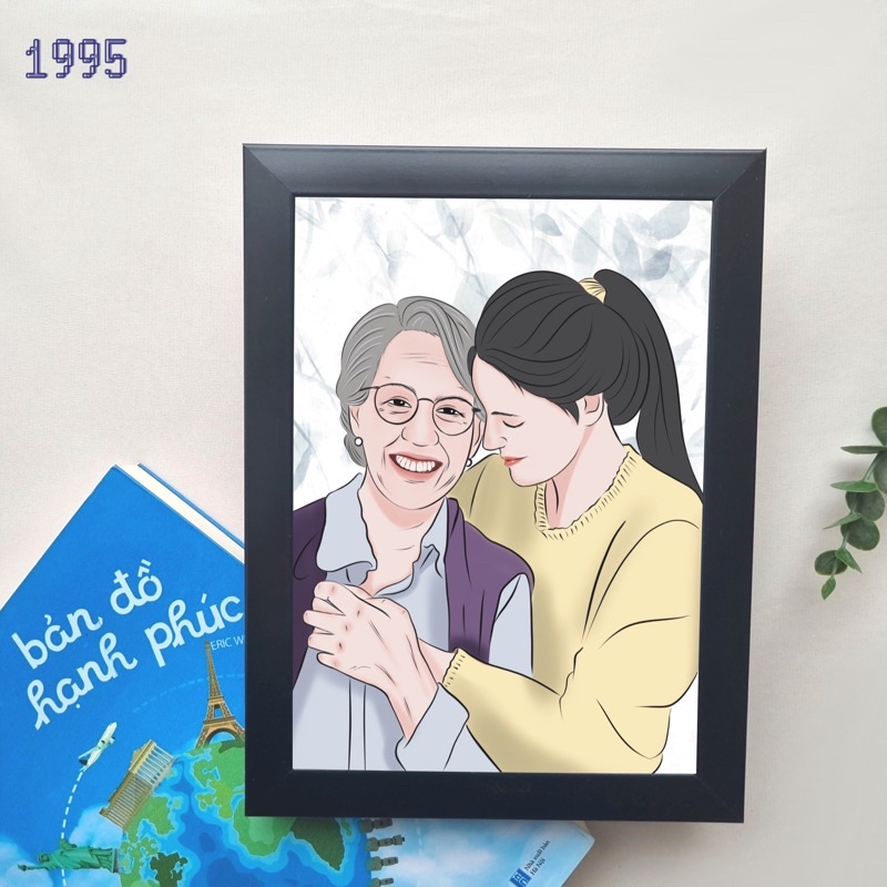 Quà Tặng Tranh Gia Đình Vẽ Theo Yêu Cầu Nhiều Phong Cách