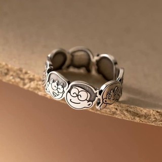💍[1 chiếc] Nhẫn bạc 925 Doremon
