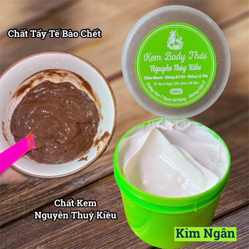 KEM BODY THÁI 500 GRAM - 5 MÓN [ NGUYỄN THUÝ KIỀU ] TẶNG KÈM TẨY TẾ BÀO CHẾT | BigBuy360 - bigbuy360.vn