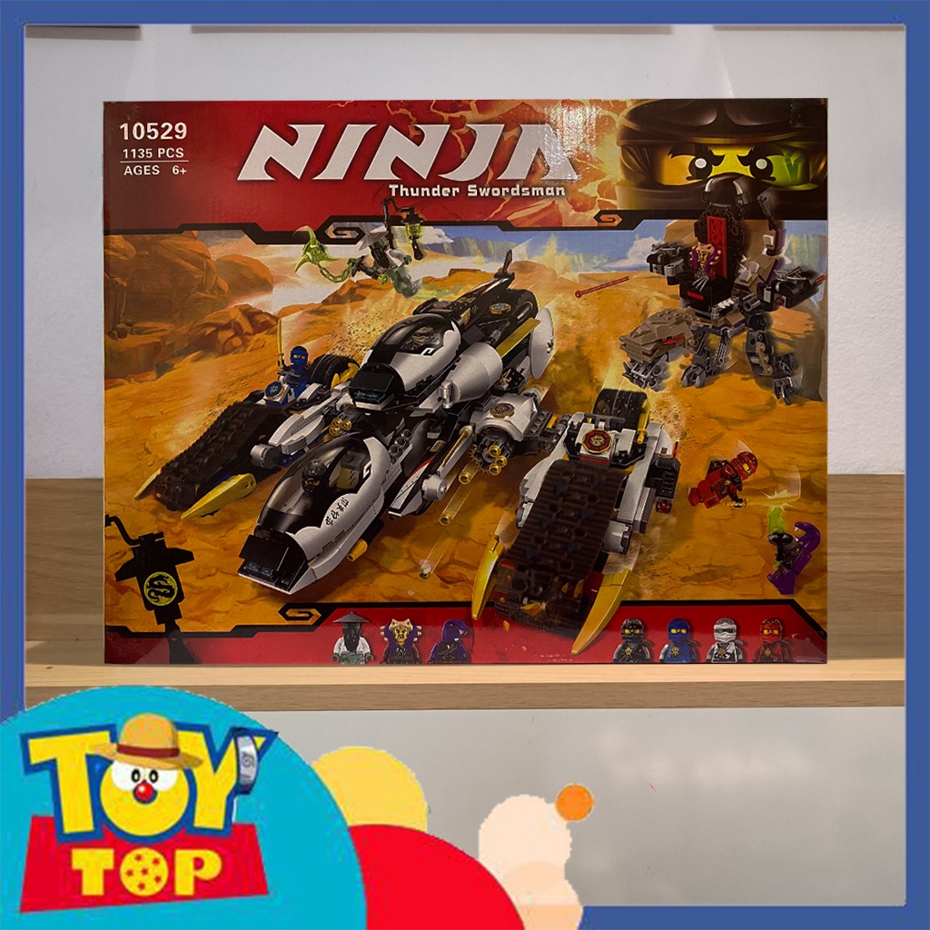 Đồ chơi lắp ráp ninja xe chiến xa tấn công tàng hình Ultra Stealth Raider xếp hình No. 10529 với 1135 mảnh