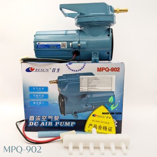 Máy thổi oxy hồ cá - máy sục oxy bể cá dùng ắc quy 12v 18w model mpq-902