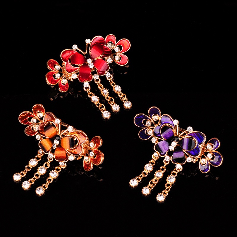 Kẹp Tóc Đính Đá Cỡ Vừa Thời Trang Cho Nữ