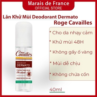 Lăn sáp khử mùi dành cho da nhạy cảm 48h rogé cavaillès dermato stick 40ml