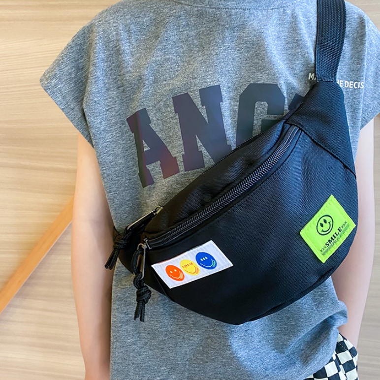 Túi đeo chéo hình icon mặt cười cho bé