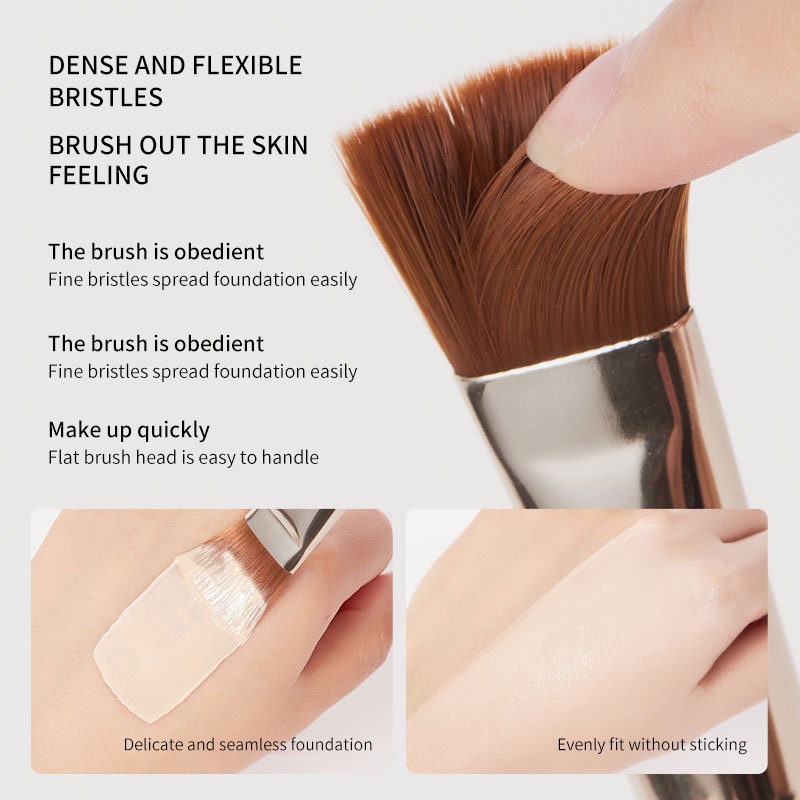 Cọ Trang Điểm Đầu Dẹt GECOMO