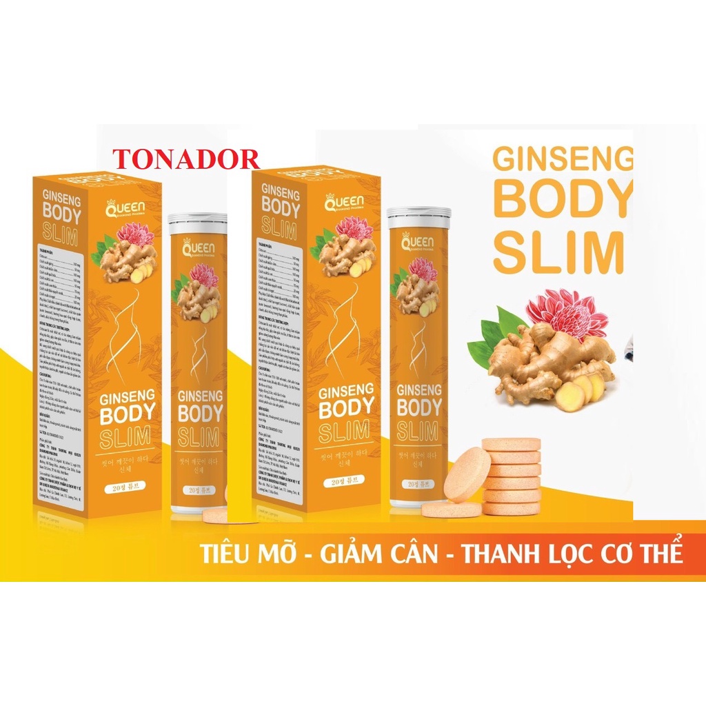 Sủi Gừng Giúp Giảm cân, Giảm mỡ, cho vòng eo thon và săn chắc hộp 20 viên