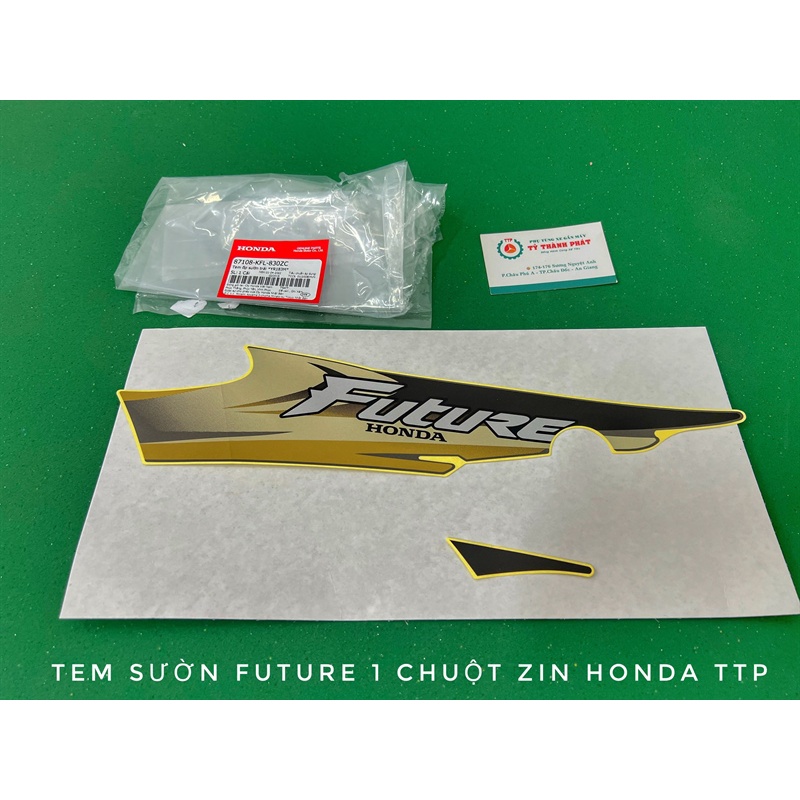 Tem xe Future 110 xám lông chuột zin honda