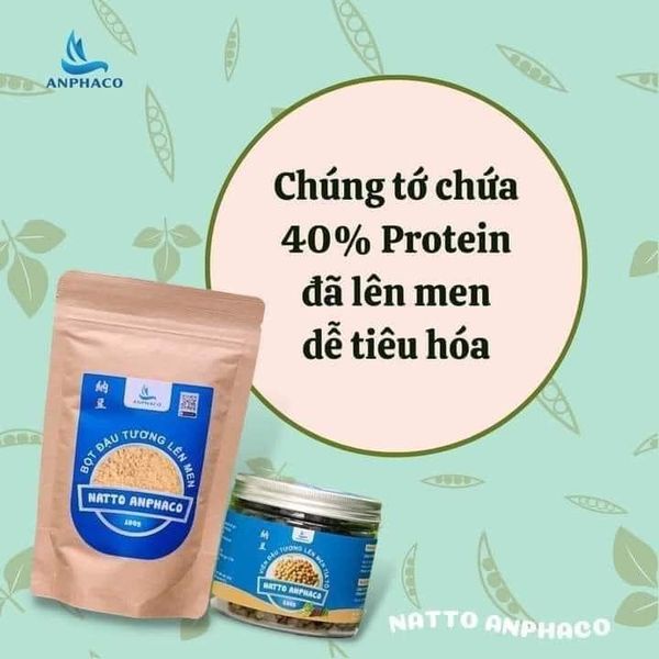 Hộp Natto đậu tương lên men viên tía tô Anphaco