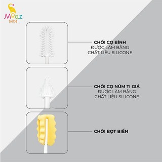 Bộ cọ rửa bình sữa Moaz Bébé MB-047