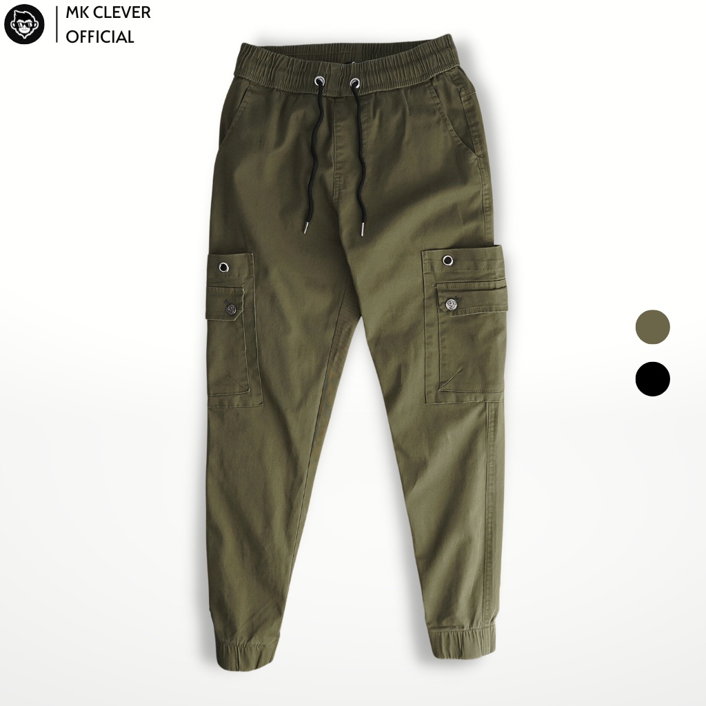 Quần Jogger Kaki Túi Hộp Nam MK CLEVER STR, Chất liệu vải kaki co giãn tốt, mềm mịn. Form trẻ trung năng động