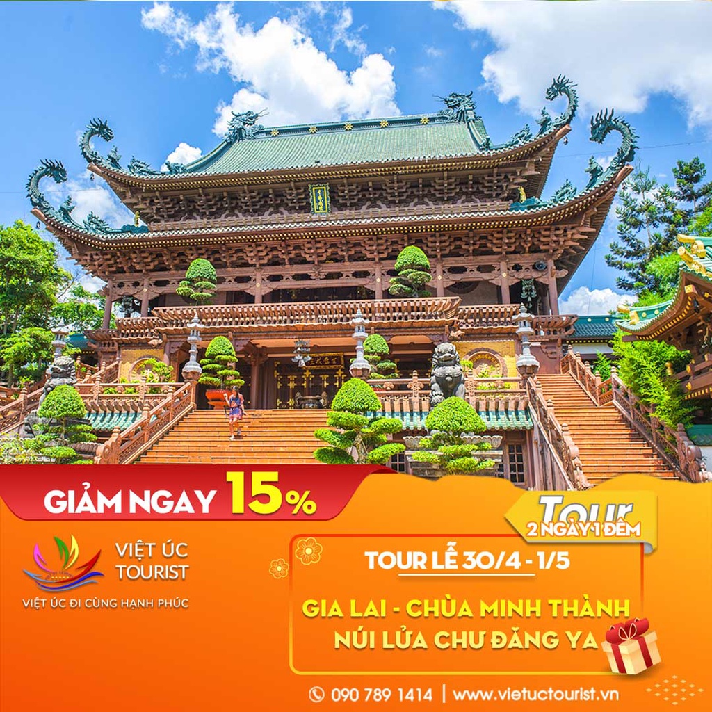 GIA LAI [EVOUCHER] Tour du lịch Gia Lai - Núi lửa Chư Đăng Ya 2N1Đ | Việt Úc Tourist